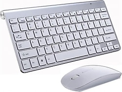 Microcase AL3946 Gümüş TKL Kablosuz Klavye Mouse Seti