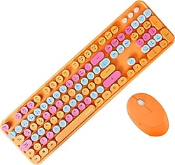 Microcase Mofii AL4259 Turuncu Kablosuz Klavye Mouse Seti