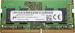 Micron 4 GB 2666 MHz DDR4 SODIMM MTA4ATF51264HZ-2G6E1 Ram