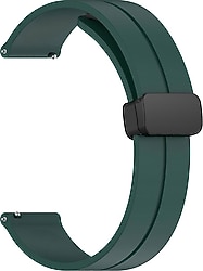 Microsonic Amazfit GTR 3 Koyu Yeşil Ribbon Line Kordon