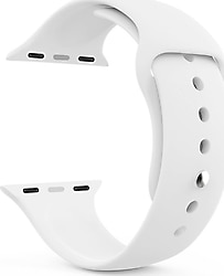 Microsonic Apple Watch Series 4 40mm Beyaz Silikon Kordon