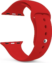 Microsonic Apple Watch Series 4 40mm Kırmızı Silikon Kordon
