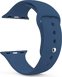 Microsonic Apple Watch Series 4 40mm Lacivert Silikon Kordon