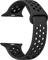 Microsonic Apple Watch Series 4 40mm Siyah Rainbow Spor Kordon