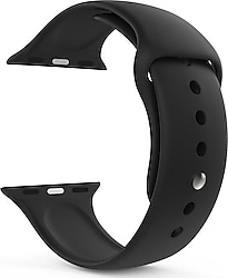 Microsonic Apple Watch Series 4 44mm Siyah Silikon Kordon