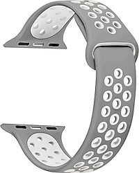 Microsonic Apple Watch Series 5 40mm Gri-Beyaz Rainbow Kordon