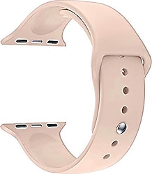 Microsonic Apple Watch Series 5 40mm Rose Gold Silikon Kordon