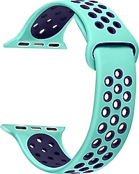 Microsonic Apple Watch Series 5 44mm Yeşil Rainbow Kordon