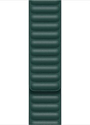Microsonic Apple Watch Series 6 40mm Koyu Yeşil Leather Link Kordon