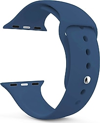 Microsonic Apple Watch Series 6 40mm Lacivert Silikon Kordon