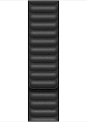 Microsonic Apple Watch Series 7 45mm Siyah Leather Link Kordon