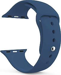 Microsonic Apple Watch Series 8 41mm Lacivert Silikon Kordon