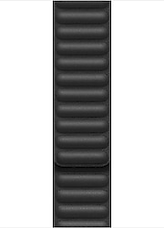 Microsonic Apple Watch Series 8 41mm Leather Link Siyah Kordon