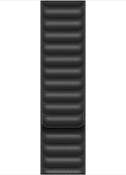 Microsonic Apple Watch Series 8 45mm Leather Link Siyah Kordon