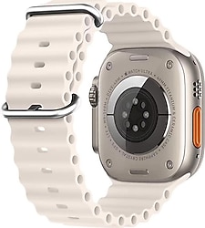 Microsonic Apple Watch Series 9 41mm Bej Ocean Kordon
