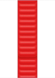 Microsonic Apple Watch Series 9 45mm Kırmızı Leather Link Kordon