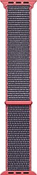 Microsonic Apple Watch Series 9 45mm Koyu Pembe Hasırlı Woven Spor Kordon