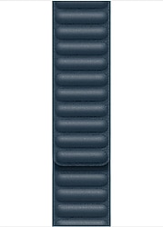 Microsonic Apple Watch Series 9 45mm Lacivert Leather Link Kordon