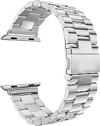 Microsonic Apple Watch Series 9 45mm Metal Stainless Steel Gümüş Kordon