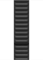 Microsonic Apple Watch Series 9 45mm Siyah Leather Link Kordon
