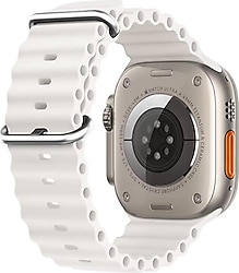Microsonic Apple Watch Ultra 2 Beyaz Ocean Kordon