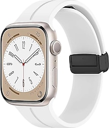 Microsonic Apple Watch Ultra 2 Beyaz Ribbon Line Kordon