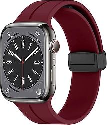 Microsonic Apple Watch Ultra 2 Bordo Ribbon Line Kordon