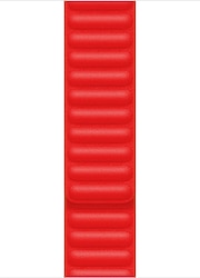 Microsonic Apple Watch Ultra 2 Kırmızı Leather Link Kordon