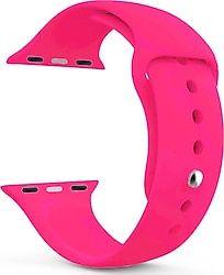 Microsonic Apple Watch Ultra 2 Koyu Pembe Silikon Kordon