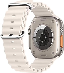 Microsonic Apple Watch Ultra Bej Ocean Kordon