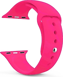 Microsonic Apple Watch Ultra Koyu Pembe Silikon Kordon