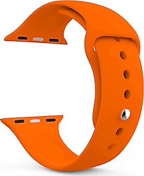Microsonic Apple Watch Ultra Turuncu Silikon Kordon