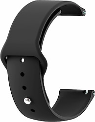 Microsonic Garmin Vivoactive 5 Silicone Sport Siyah Kordon