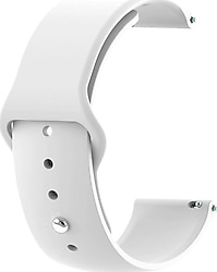 Microsonic Huawei Watch 4 Beyaz Silikon Spor Kordon