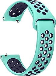 Microsonic Huawei Watch 4 Yeşil-Lacivert Rainbow Gently Kordon