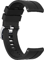 Microsonic Huawei Watch GT Runner Siyah Silikon RapidBands Kordon
