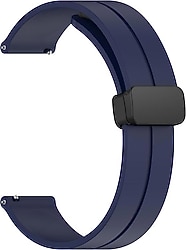 Microsonic Samsung Galaxy Watch 3 41mm Lacivert Ribbon Line Kordon