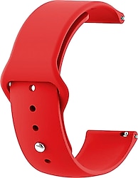 Microsonic Samsung Galaxy Watch 3 45mm Kırmızı Silikon Kordon