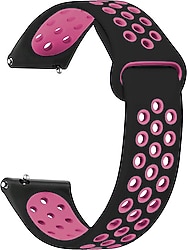 Microsonic Samsung Galaxy Watch 3 45mm Siyah-Pembe Rainbow Kordon