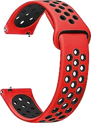 Microsonic Samsung Galaxy Watch 4 40mm Kırmızı-Siyah Rainbow Kordon