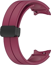 Microsonic Samsung Galaxy Watch 4 44mm Bordo Ribbon Line Kordon