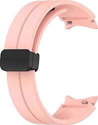 Microsonic Samsung Galaxy Watch 4 44mm Pembe Ribbon Line Kordon