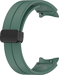 Microsonic Samsung Galaxy Watch 4 Classic 42mm Yeşil Ribbon Line Kordon