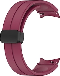 Microsonic Samsung Galaxy Watch 4 Classic 46mm Bordo Ribbon Line Kordon