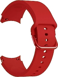 Microsonic Samsung Galaxy Watch 4 Classic 46mm Kırmızı Solid Silikon Kordon