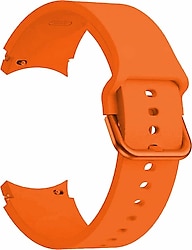 Microsonic Samsung Galaxy Watch 4 Classic 46mm Turuncu Solid Silikon Kordon