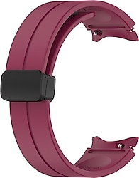 Microsonic Samsung Galaxy Watch 6 Classic 43mm Bordo Ribbon Line Kordon