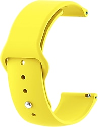 Microsonic Xiaomi Mi Watch Silikon Spor Sarı Akıllı Saat Kordonu