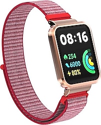 Microsonic Xiaomi Redmi Watch 2 Lite Pembe Woven Spor Kordon