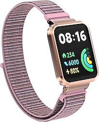 Microsonic Xiaomi Redmi Watch 2 Lite Rose Gold Woven Spor Kordon